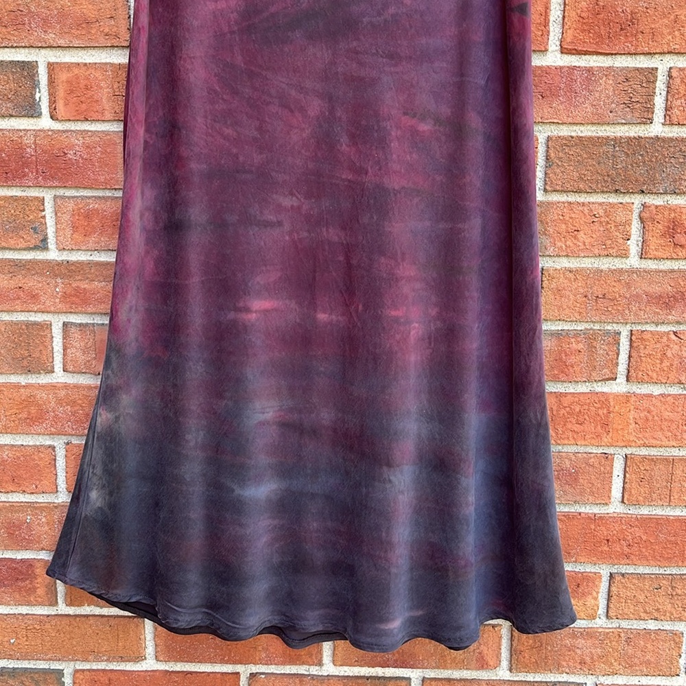 Anthropology Cloth & Stone Wildberry Horizon Purple Ombr Flared Midi Skirt M View 5